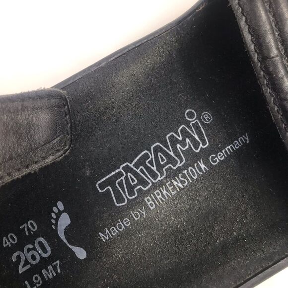 Birkenstock Tatami Black Soft Leather Unisex Sandals - Picture 12 of 13